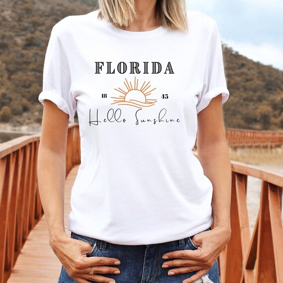 Hello Sunshine Florida Tee Hello Sunshine Florida Tee