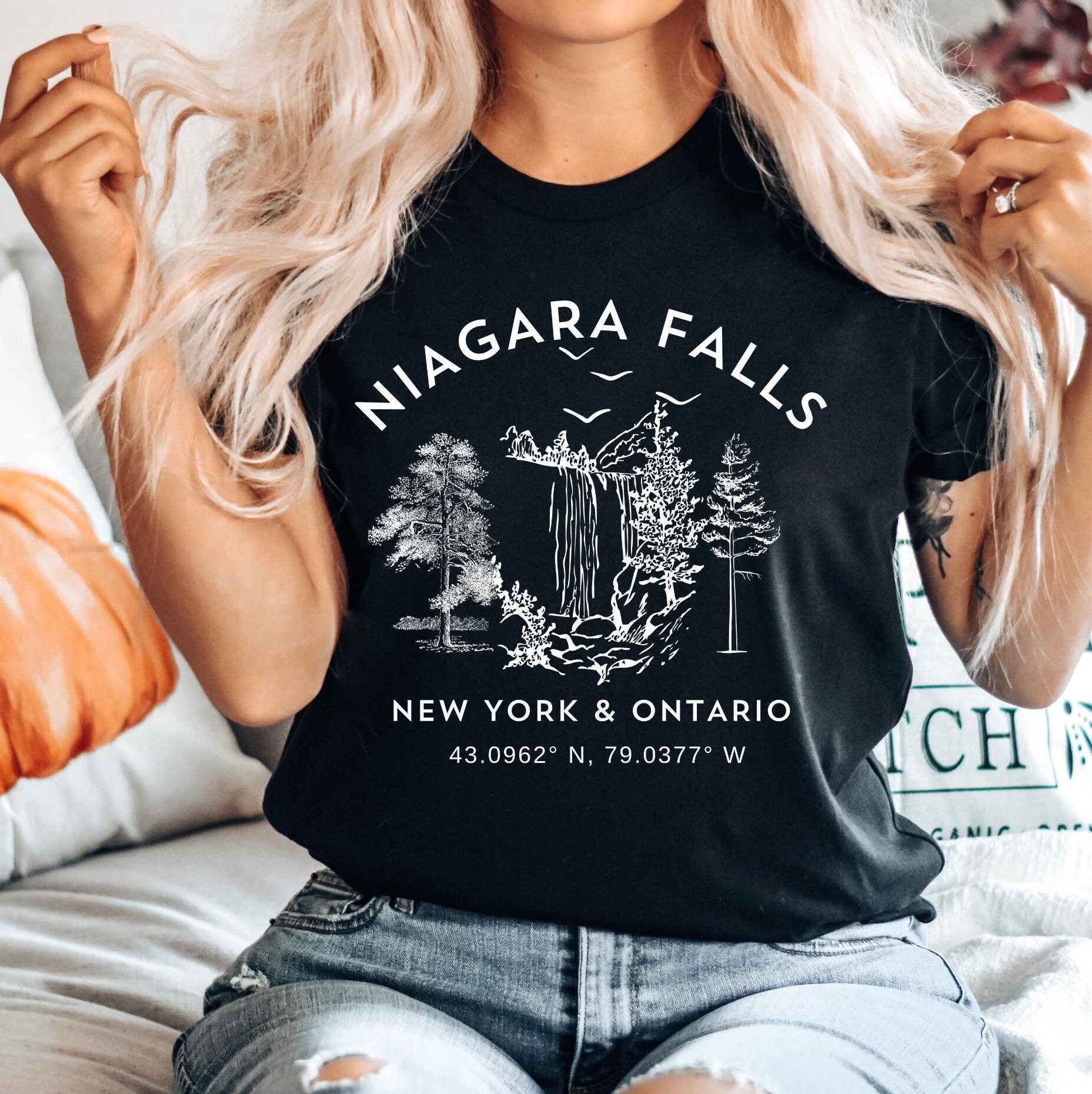 Niagara Falls New York State Park Canada Shirt World Wonders 