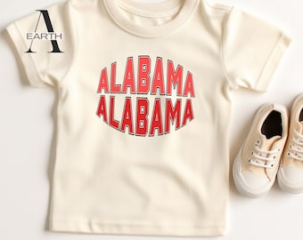 Alabama Toddler Shirt US State Kids Traveler Soft Cotton Tee