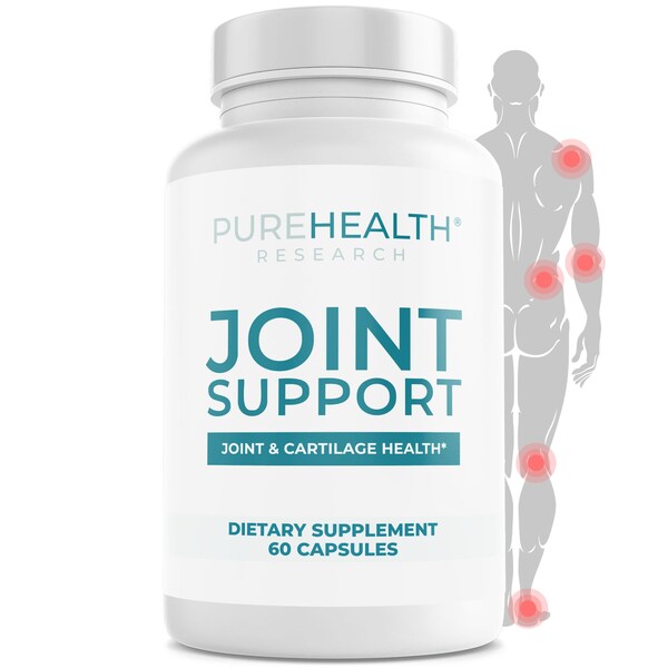 JOINT SUPPORT Supplément pour articulations avec extrait de Boswellia, calcium et curcuma, membrane de coquille d'oeuf NEM pour la santé des articulations par PureHealth Research