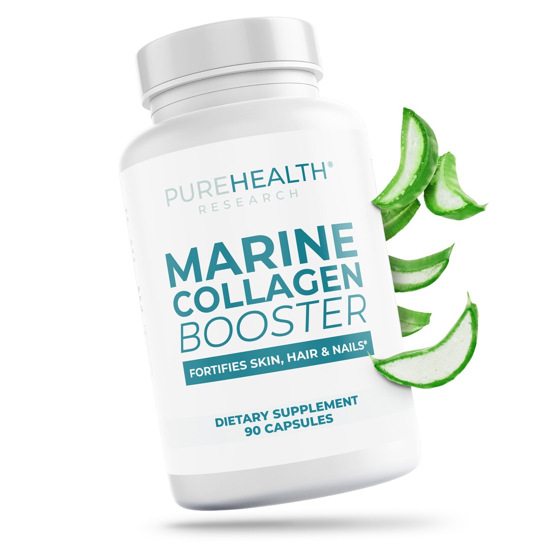 Antiaging Collagen Supplements, Natural Pills With Marine Collagen and