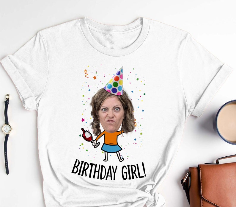 Custom Birthday Photo Shirt, Funny Face Shirt, Birthday Face Baby Adult Shirt, Birthday Party Shirt, Birthday Crew Shirt, Custom Photo Shirt image 7