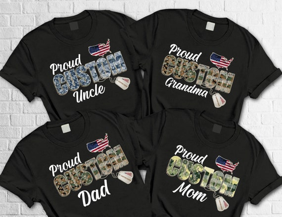Custom Proud Veteran T-Shirts, Cool USA Custom Shirt, Custom Military Family Outfits, Veteran Day Matching Sweatshirt, Gift For Veterans Day