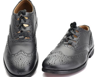 Komfort Ghillie Brogues - Schottische Kleidschuhe für Kilt Outfit, Piper Brogues, traditionelle schottische Lederschuhe, Hochzeitskiltschuhe