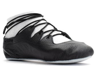 Highland Dance Pumps, Scottish Ghillie Dance Shoes, No Seam 3 Finger Dance Pumps, Straight Last, Competition Dance Shoes – Iona