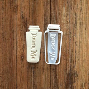 Bottle Drink ME cookie cutter for making shortbread biscuits, pastry, sugar paste, cake decoration, homemade ELACE