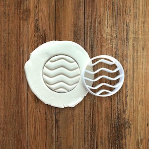 Water symbol cookie cutter for making shortbread biscuits, pastry, sugar paste, cake decoration, homemade ELACE