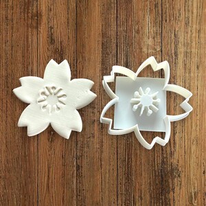 Sakura flower cookie cutter for making shortbread cookies, pastry, sugar paste, cake decoration, homemade ELACE