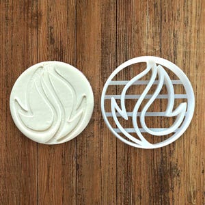 Fire symbol cookie cutter for making shortbread cookies, pastry, sugar paste, cake decoration, homemade ELACE