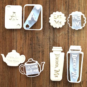 Cookie cutter Set of 4 Shape for making shortbread biscuits, pastry, sugar paste, cake decoration, homemade ELACE