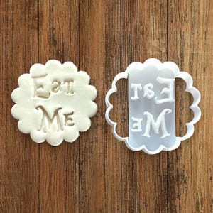Cake Eat me cookie cutter for making shortbread cookies, pastry, sugar paste, cake decoration, homemade ELACE