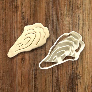 Oyster cookie cutter for making shortbread biscuits, pastry, sugar paste, cake decoration, homemade ELACE