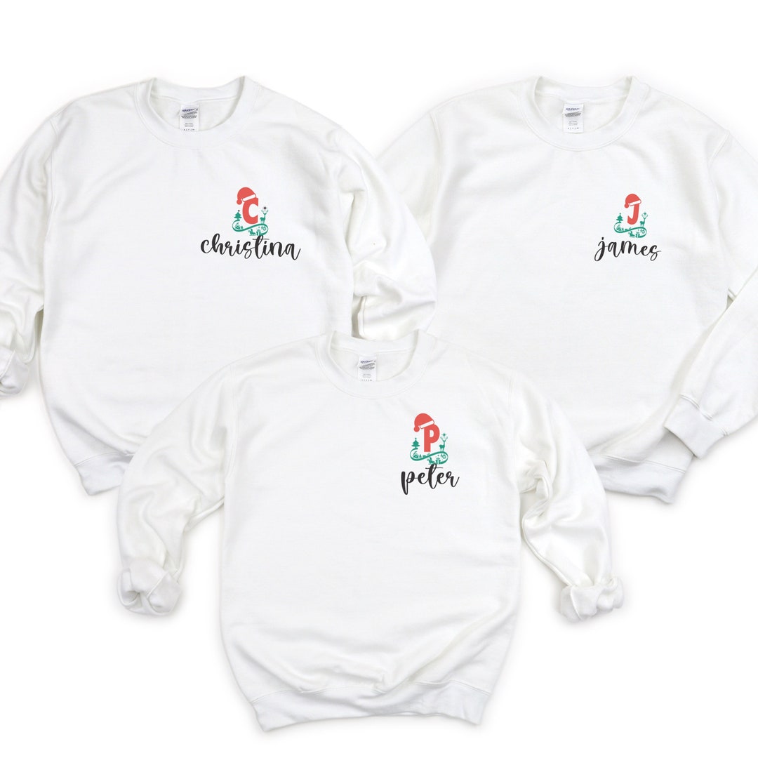 Christmas Sweatshirt Custom Sweatshirt Christmas Sweater Etsy
