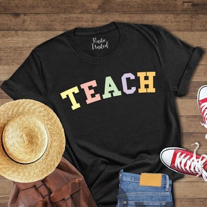 Retro Teacher Shirt,Teacher Gift,Teach Shirt,Back to School Shirt,Teacher Life Shirt,New Teacher Gift,Teacher Appreciation,Elementary Teach