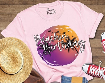 Beach Birthday Shirt, Tropical Birthday Shirt, Birthday Girl Shirt, Birthday Group Shirt, Summer Birthday Gift, Summer Birthday Shirt