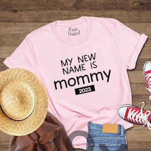 My New Name is Mommy Shirt, New Mom T-shirt, Baby Announcement Tee, New Mom Hospital Outfit, Cute Baby Shower Shirt, Maternity Outfit,