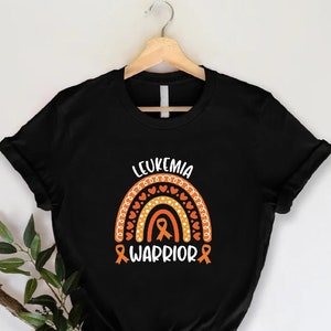 Leukemia Warrior Cancer Awareness Shirt, Orange  Ribbon, Cancer Survivor, Cancer Support Shirt, Cancer Fighter, Orange Ribbon for Awareness