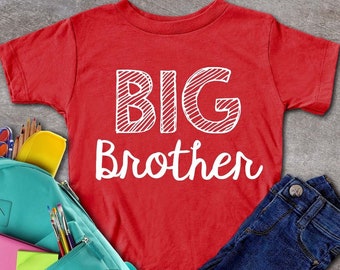 Big Brother Tshirt, Announcement Shirt, New Big Brother, Pregnancy Announcement, Promoted to Brother Tee, Birthday Present For Brother,