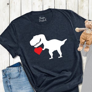 Valentines Shirt, T-rex Valentines Day Gift, Toddler Valentines Shirt, Dinosaur Valentines Shirt, Daddy and Me, Mommy and Me, Kids Valentine