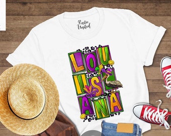 Louisiana Shirt, Mardi Gras T-Shirt, Louisiana Carnival Party Shirt, Nola Shirt, Fat Tuesday Tee, Mardi Gras Parade Shirt, New Orleans Tee