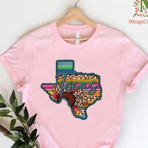 Womens Texas Graphic T-Shirt, Leopard Texas Shirt, Texas State Map Tee, Floral Texas Shirt, Texan Girl Gift Shirt, Support Texas Shirts