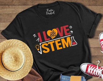 STEM Shirt, Teacher Shirt, Science Technology Engineering Math Shirt, Love Science Shirt, Stem Teacher Gift, Science Teacher, Math Teacher