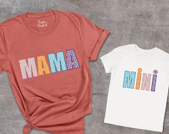 Mama Mini Matching Shirt, Mom And Baby Shirts, Baby Shower Gift, Mothers day Gift Shirt, Mother Daughter Tshirts, Matching Mommy and Me Tees