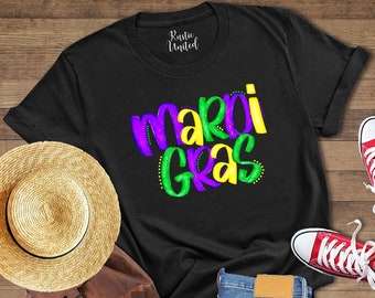 Mardi Gras Shirt, Beads Parade Shirt, Mardi Gras Carnival Lover Shirt, New Orleans Tee, Birthday Shirt, Costume Party, Gift to Her,Louisiana