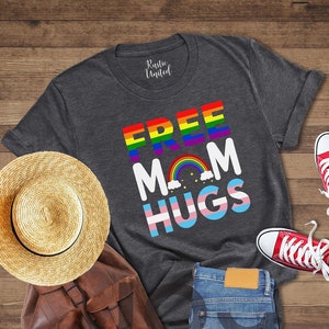 Lgbtq Mom Shirt, Free Mom Hugs, Pride Month Shirt, LGBT Shirt, Gay Pride Shirt, Pride Ally Shirt, Pride Mom Shirt, Pride Parade Shirts