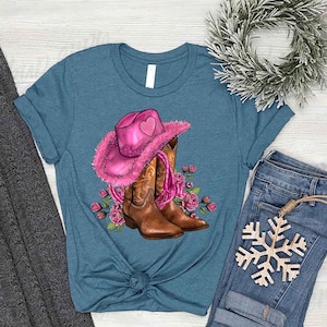 Cowgirl Valentines Day Shirt, CountryValentines Day Shirt, Western Valentines Tee, Valentines Gift For Girlfriend, Valentines Cowgirl Outfit