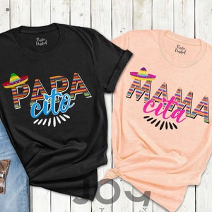 Cinco De Mayo Party, Papa Cito Mama Cita Shirt, Fiesta Matching Mom and Dad Shirt, Pregnancy Announcement Shirt, Fiesta Baby Shower