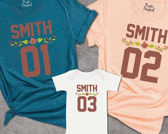 Personalized Thanksgiving Matching Shirts, Custom Family Turkey Tee, Funny Thanksgiving Outfit