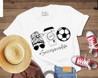 Soccer Mom Life Shirt, Mom Soccer T-shirt, Mom Life Shirt, Mother's Day Shirt, Cute Mama Shirt, Gifts For Mom, Game Day Shirt, Soccer Shirt