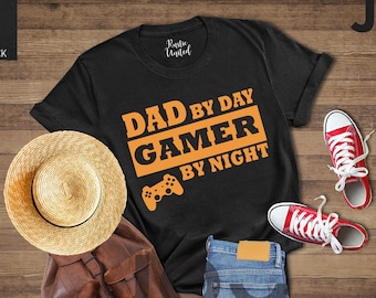 Gamer Dad Shirt, Video Gamer Shirt, Funny Dad T-shirt, Fathers Day Shirt, Dad By Day Gamer Shirt, Funny Birthday Gift For Dad, Gift From Son