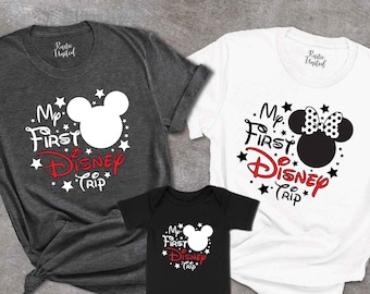 My First Disney Trip Shirt, Disneyland My First Trip Tshirt, Disneyland Vacation Tee, Disneyworld Shirts Family Matching Shirts,Disney Trip