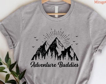 Adventure Buddies Shirt,Matching Adventurer Gifts,Mountain Tee,Travel T-Shirt,Road Trip TShirt,Best Friend Shirt,Matching Honeymoon Shirts