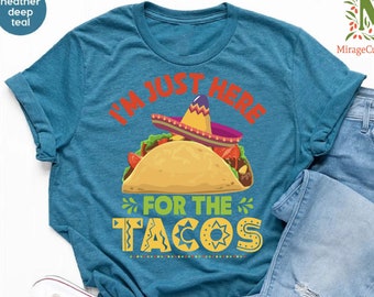 Funny Taco Shirts, Taco Gifts for Mexican, Cinco de Mayo Tshirt, Taco Birthday Party Shirts, Mexican Food Lover Taco Tee, Taco Lover Shirt