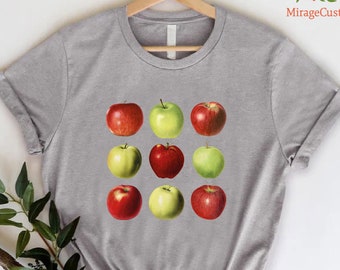Apple Tshirt, Teacher Apple Shirt, First Day of School Teacher Gift, Funny Teacher Shirt, Gift For Teacher, Back to School Tee,Teacher Shirt