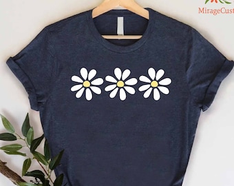 Daisy Shirt,Wildflower Shirt,Boho Shirt, Floral Shirt Gift,Daisy Women Shirt,Wildflower Shirt,Gift For Mom,Summer Shirt, Daisy Lover Shirt