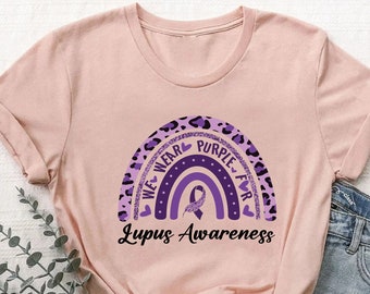 In May We Wear Purple Lupus Awareness Shirt, Lupus Support Squad Tshirt, Purple Ribbon Tee, Lupus Gift, Lupus Warrior Shirt, Lupus T-Shirt