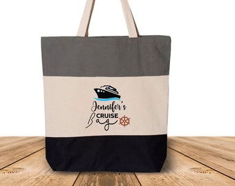 Personalized Cruise Tote Bag, Custom Cruise Girls Trip Tote, Cruise Gift Bags, Cruise Vacation Bag, Beach Gift For Her,Cruise Squad Tote Bag