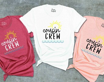 Cousin Crew Tshirts, Family Trip Shirt, Matching Cousin Tees, Cousin Vacation Shirt, Cousins Tshirts, Cousins Trip Shirts, Big Cousin Shirt