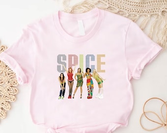 Spice Girls Tshirt,Spice Girls Gift,Spice Tour Gift,Vintage 90s T shirt,Spice Girls Tee,Music Shirt for Her,Gift for Fan,Gifts For Teenage