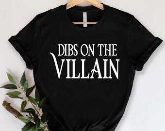 Dibs on The Villain T-Shirt, Funny Book Lover Shirt, Librarian Shirt,Reading T-Shirt,Book Shirt Gift,Book Club Shirt, Funny Villain Stan Tee