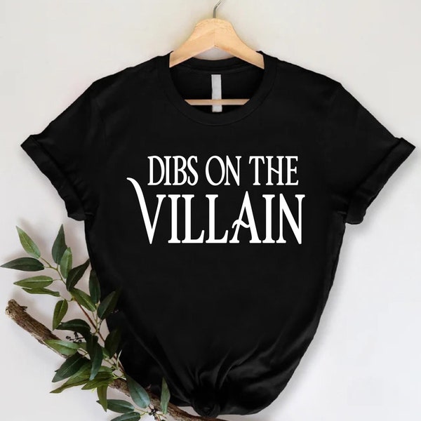 Dibs on The Villain T-Shirt, Funny Book Lover Shirt, Librarian Shirt,Reading T-Shirt,Book Shirt Gift,Book Club Shirt, Funny Villain Stan Tee