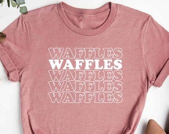 Waffles Shirt, Food Lover Gift, Waffle Weekend Shirt, Waffles Lover Tshirt, Weekend Party Tee, Waffle Breakfast Tshirt, Breakfast Lover Gift