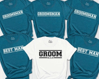 Custom Bachelor Party Shirt, Groom TShirt, Best Man, GroomsMan, Personalized Wedding Party Shirt, Gift For Groomsmen, Groomsmen Proposal Tee