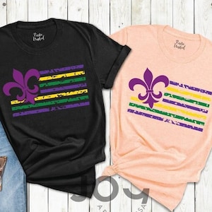 Mardi Gras Carnival Shirt, New Orleans Tee, Mardi Gras Fat Tuesday Gift, New Orleans Beads Parade Shirt, Birthday Shirt, Costume Party Tees
