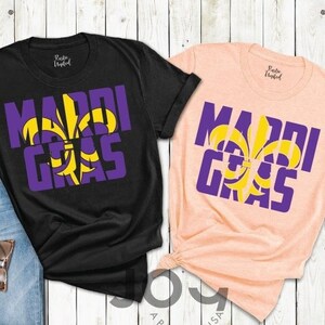 Mardi Gras Carnival Family Shirt, New Orleans Tee, Fat Tuesday Gift, New Orleans Beads Parade Shirt, Birthday Shirt, Costume Party Tees