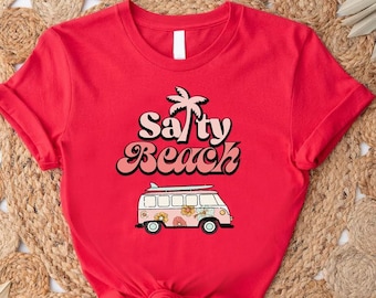 Salty Beach Tshirt,Summer Vacation Shirt,Beach Party T-Shirt,Beach Vibes Shirt,Beach Travel Shirt,Vacay Mode,Beach Trip Shirt,Beach T Shirt